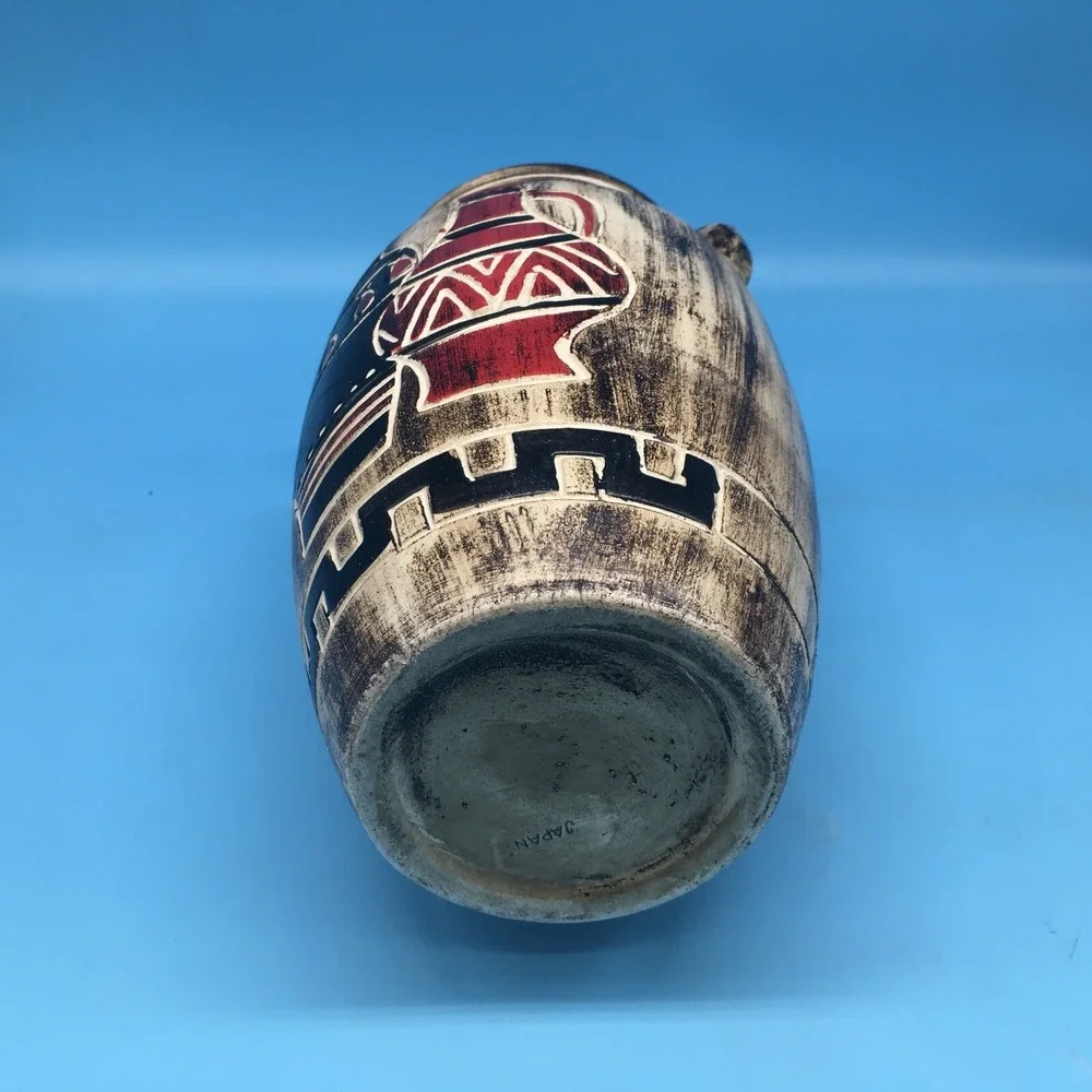 Vintage Egyptian Pharaoh Mid Century Vase
